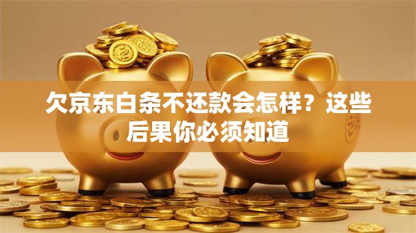 欠京东白条不还款会怎样？这些后果你必须知道