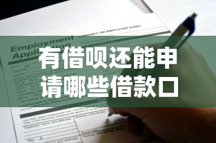 有借呗还能申请哪些借款口子？这些平台靠谱又方便！