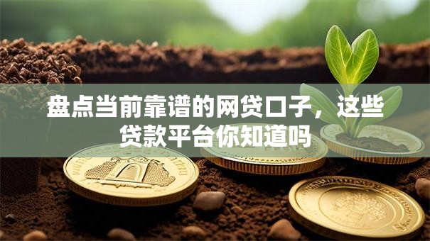 盘点当前靠谱的网贷口子，这些贷款平台你知道吗