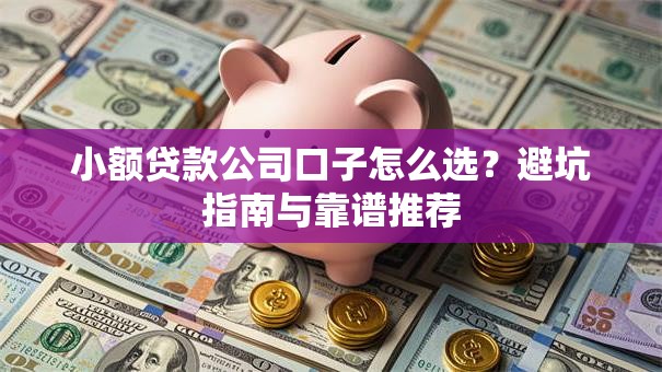 小额贷款公司口子怎么选？避坑指南与靠谱推荐