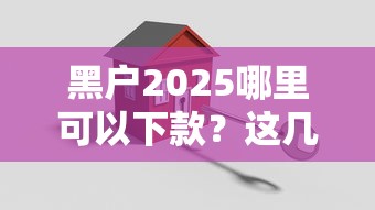 黑户2025哪里可以下款？这几招或许能帮你解决难题