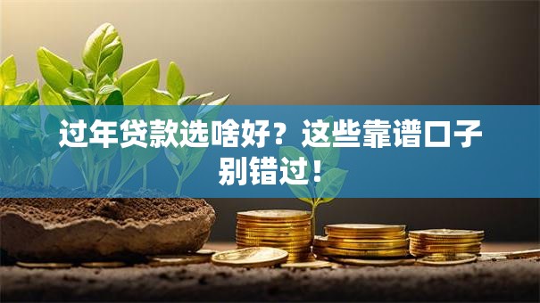 过年贷款选啥好？这些靠谱口子别错过！
