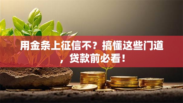 用金条上征信不？搞懂这些门道，贷款前必看！