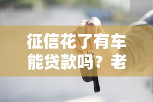 征信花了有车能贷款吗？老司机手把手教你避坑指南