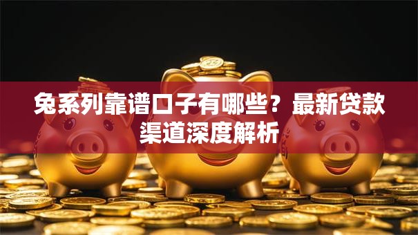 兔系列靠谱口子有哪些？最新贷款渠道深度解析