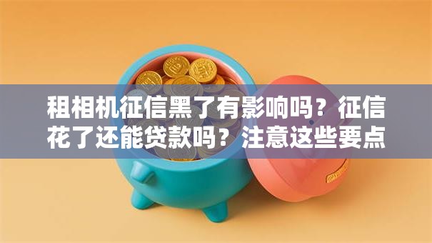 租相机征信黑了有影响吗？征信花了还能贷款吗？注意这些要点