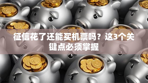 征信花了还能买机票吗？这3个关键点必须掌握