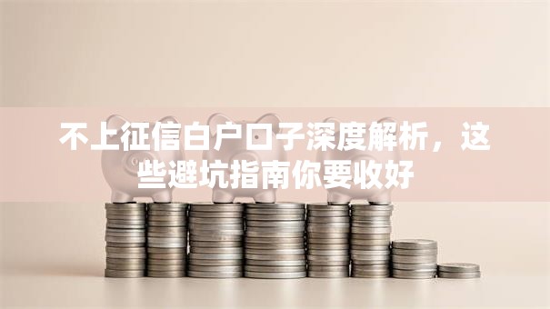 不上征信白户口子深度解析，这些避坑指南你要收好