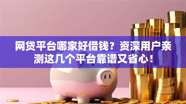 网贷平台哪家好借钱？资深用户亲测这几个平台靠谱又省心！