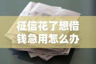 征信花了想借钱急用怎么办？苹果手机用户借款渠道实测分享