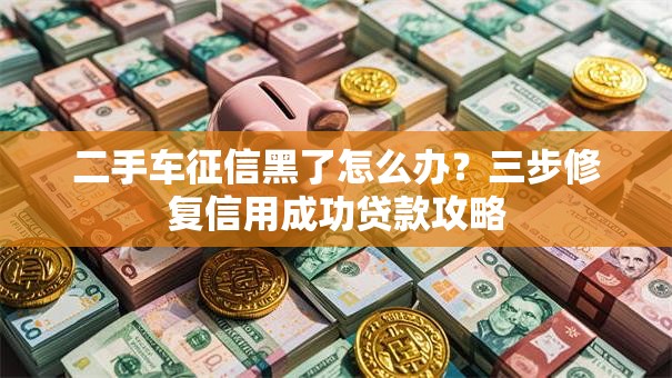 二手车征信黑了怎么办？三步修复信用成功贷款攻略