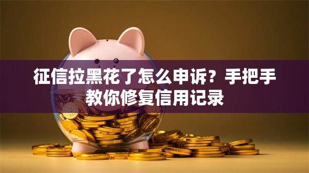 征信拉黑花了怎么申诉？手把手教你修复信用记录