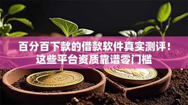 百分百下款的借款软件真实测评！这些平台资质靠谱零门槛