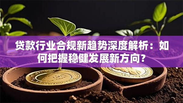 贷款行业合规新趋势深度解析：如何把握稳健发展新方向？