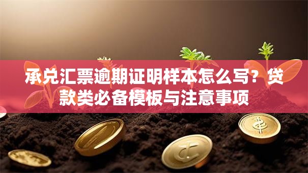 承兑汇票逾期证明样本怎么写？贷款类必备模板与注意事项