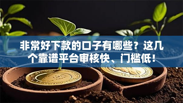 非常好下款的口子有哪些？这几个靠谱平台审核快、门槛低！