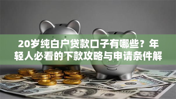 20岁纯白户贷款口子有哪些？年轻人必看的下款攻略与申请条件解析