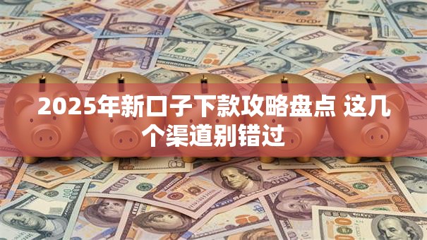 2025年新口子下款攻略盘点 这几个渠道别错过