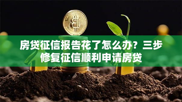 房贷征信报告花了怎么办？三步修复征信顺利申请房贷