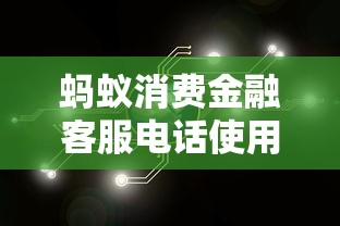 蚂蚁消费金融客服电话使用攻略：贷款咨询必知的沟通技巧
