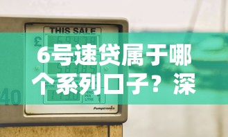 6号速贷属于哪个系列口子？深度解析正规贷款平台选择技巧