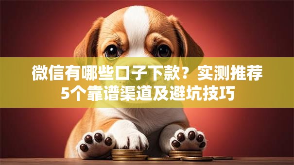 微信有哪些口子下款？实测推荐5个靠谱渠道及避坑技巧