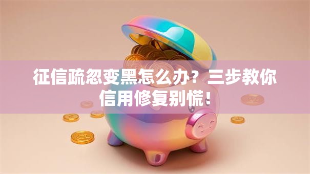征信疏忽变黑怎么办?三步教你信用修复别慌! 征信疏忽变黑怎么办?三步教你信用修复别慌!