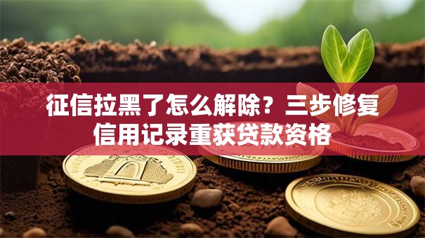 征信拉黑了怎么解除?三步修复信用记录重获贷款资格 征信拉黑了怎么解除?三步修复信用记录重获贷款资格