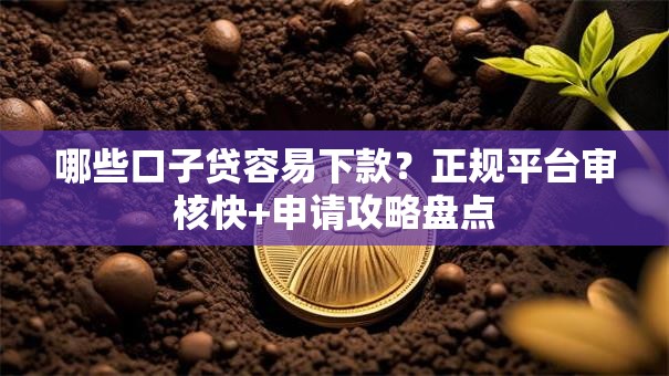 哪些口子贷容易下款？正规平台审核快+申请攻略盘点