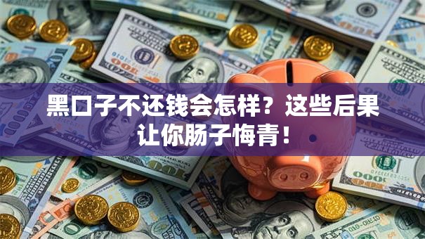 黑口子不还钱会怎样？这些后果让你肠子悔青！