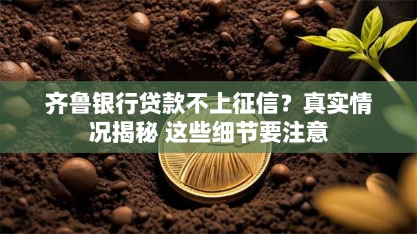 齐鲁银行贷款不上征信？真实情况揭秘 这些细节要注意