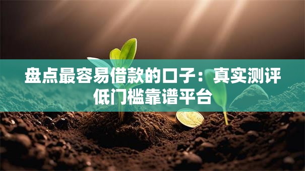 盘点最容易借款的口子：真实测评低门槛靠谱平台