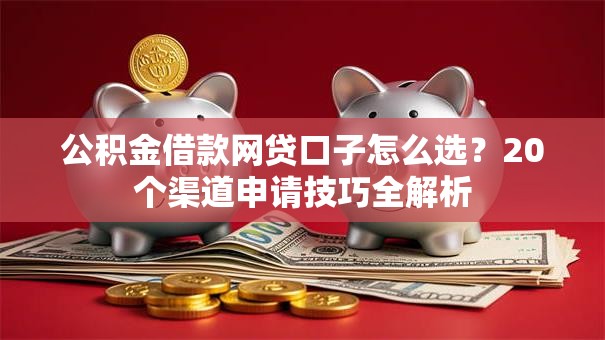 公积金借款网贷口子怎么选？20个渠道申请技巧全解析