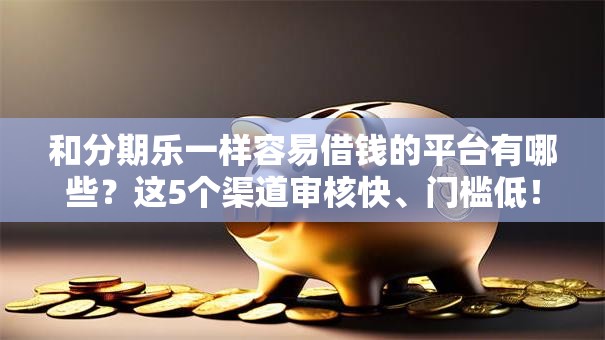 和分期乐一样容易借钱的平台有哪些？这5个渠道审核快、门槛低！