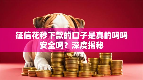 征信花秒下款的口子是真的吗吗安全吗？深度揭秘