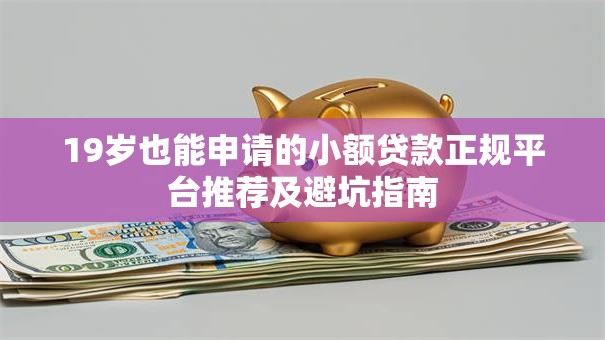19岁也能申请的小额贷款正规平台推荐及避坑指南