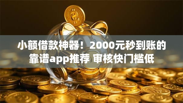 小额借款神器！2000元秒到账的靠谱app推荐 审核快门槛低