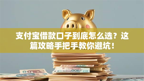 支付宝借款口子到底怎么选？这篇攻略手把手教你避坑！