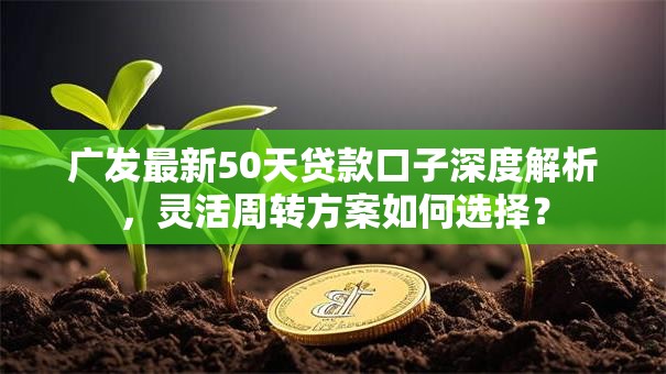 广发最新50天贷款口子深度解析，灵活周转方案如何选择？