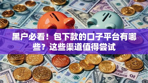 黑户必看！包下款的口子平台有哪些？这些渠道值得尝试