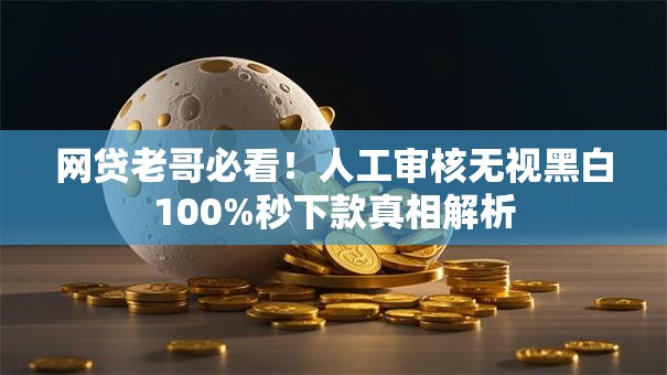 网贷老哥必看！人工审核无视黑白100%秒下款真相解析