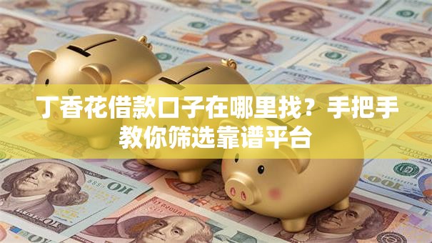 丁香花借款口子在哪里找？手把手教你筛选靠谱平台