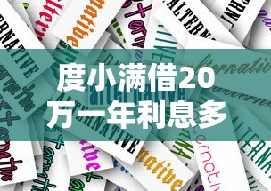度小满借20万一年利息多少？真实案例+省钱技巧全解析