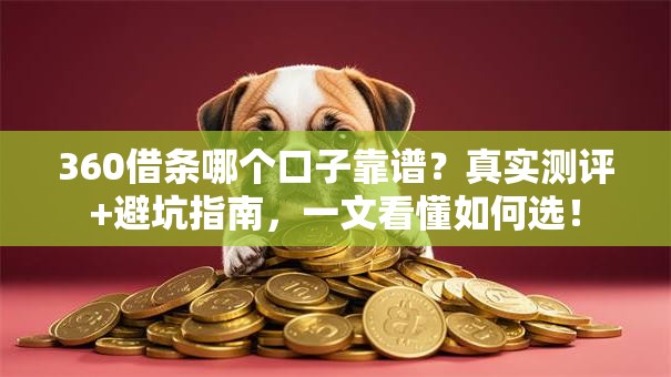360借条哪个口子靠谱？真实测评+避坑指南，一文看懂如何选！