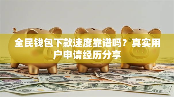全民钱包下款速度靠谱吗？真实用户申请经历分享