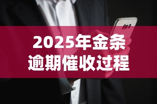 2025年金条逾期催收过程全解析：用户如何规避风险？