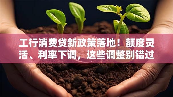 工行消费贷新政策落地！额度灵活、利率下调，这些调整别错过