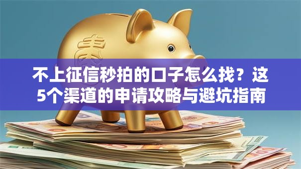 不上征信秒拍的口子怎么找？这5个渠道的申请攻略与避坑指南