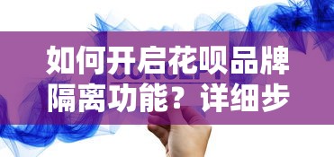 如何开启花呗品牌隔离功能？详细步骤与使用技巧解析