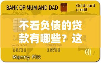 不看负债的贷款有哪些？这几种类型审批快、好下款